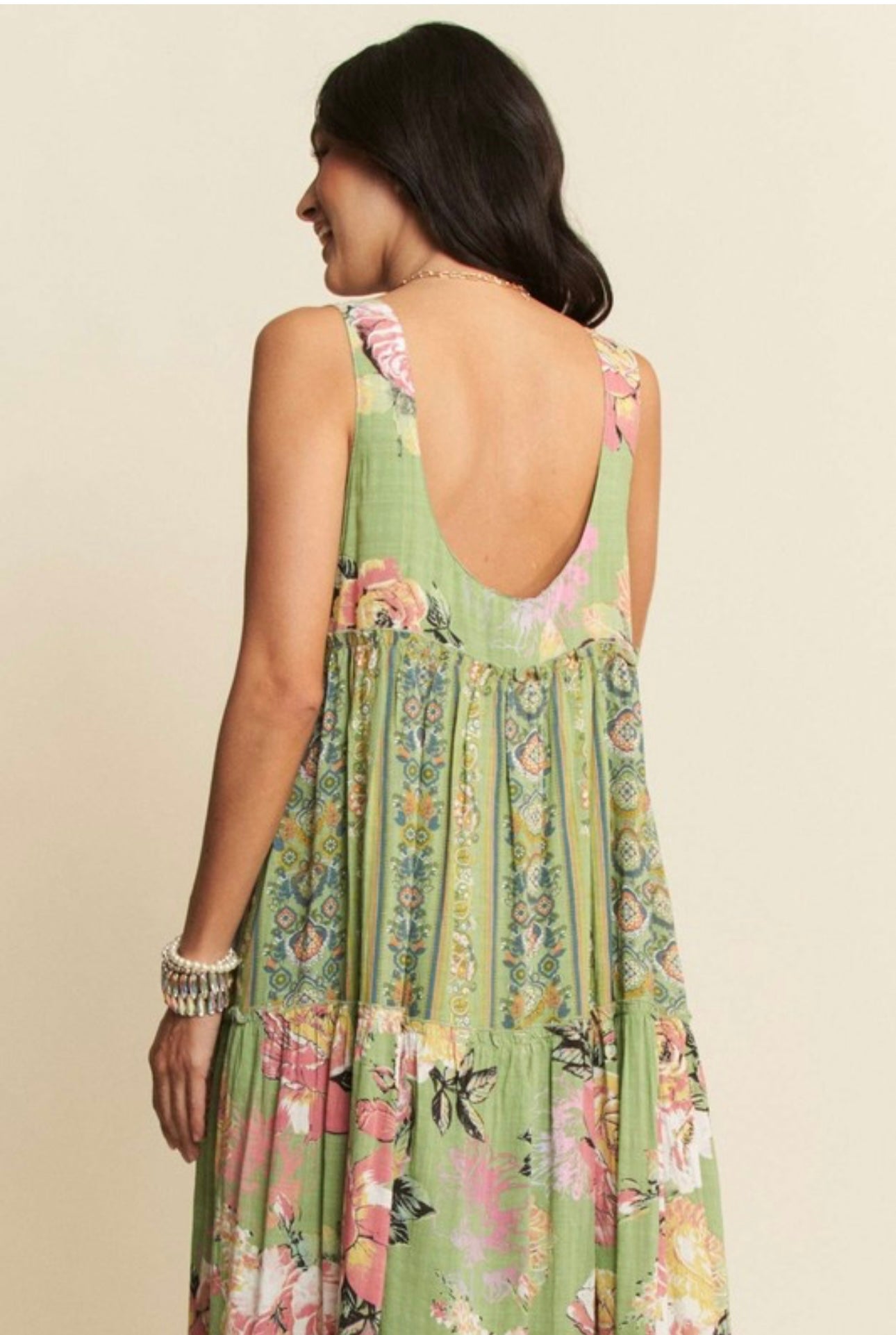 FP Vibe Boho Stripe Mixed Maxi Dress