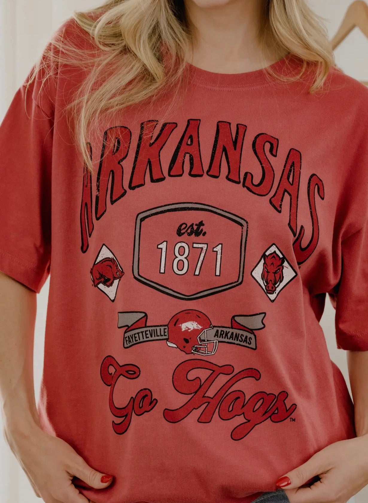 Arkansas Razorback Patches Tee