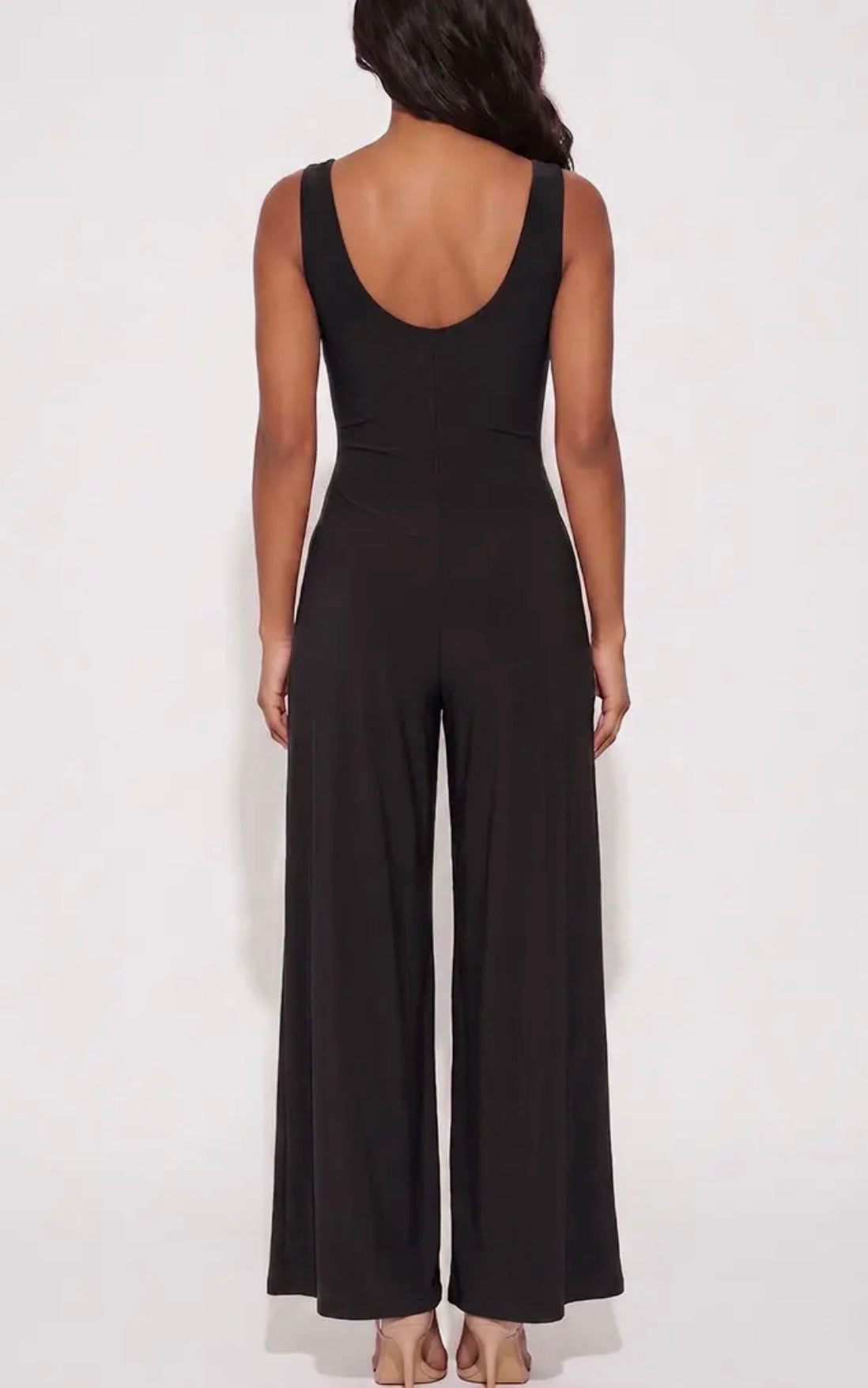 Black Tank Wide Leg Jumpsuit
