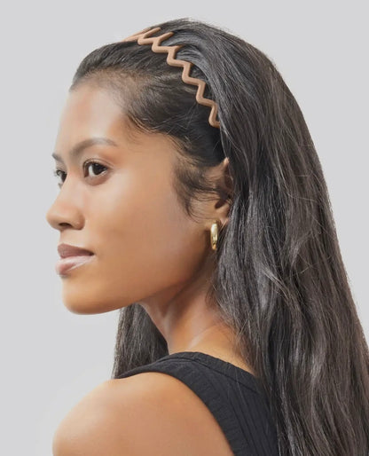 2 Pc. Zigzag Headbands-Neutral