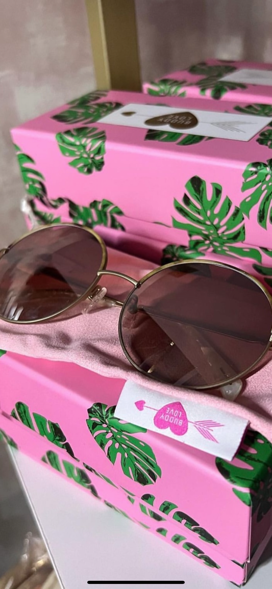 Farrah Pink Sunglasses-Buddy Love