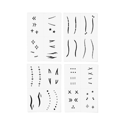 Face Tats Temporary Tattoo Pack