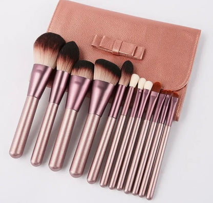 Synthetic Hair 12 Pc. Make Up Brush Set With Case
