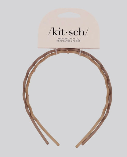 2 Pc. Zigzag Headbands-Neutral