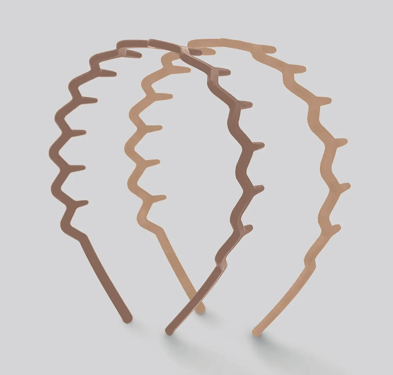 2 Pc. Zigzag Headbands-Neutral