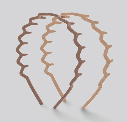 2 Pc. Zigzag Headbands-Neutral