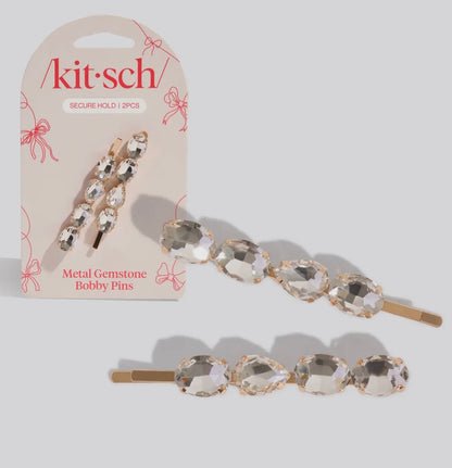 Holiday Gemstone Bobby Pins