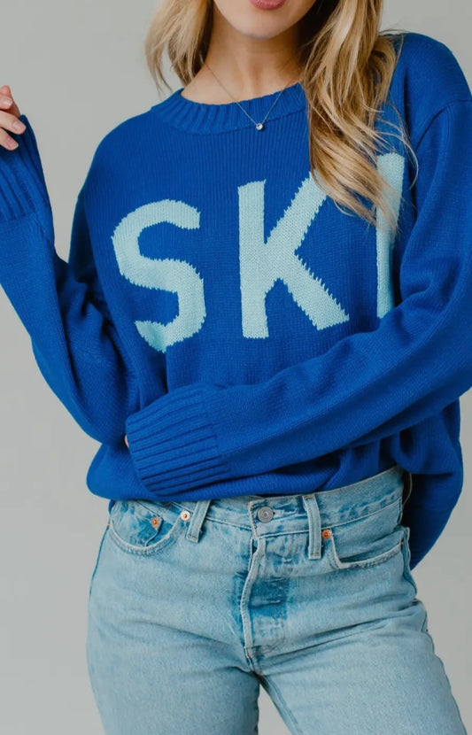 Blue “Ski” Sweater