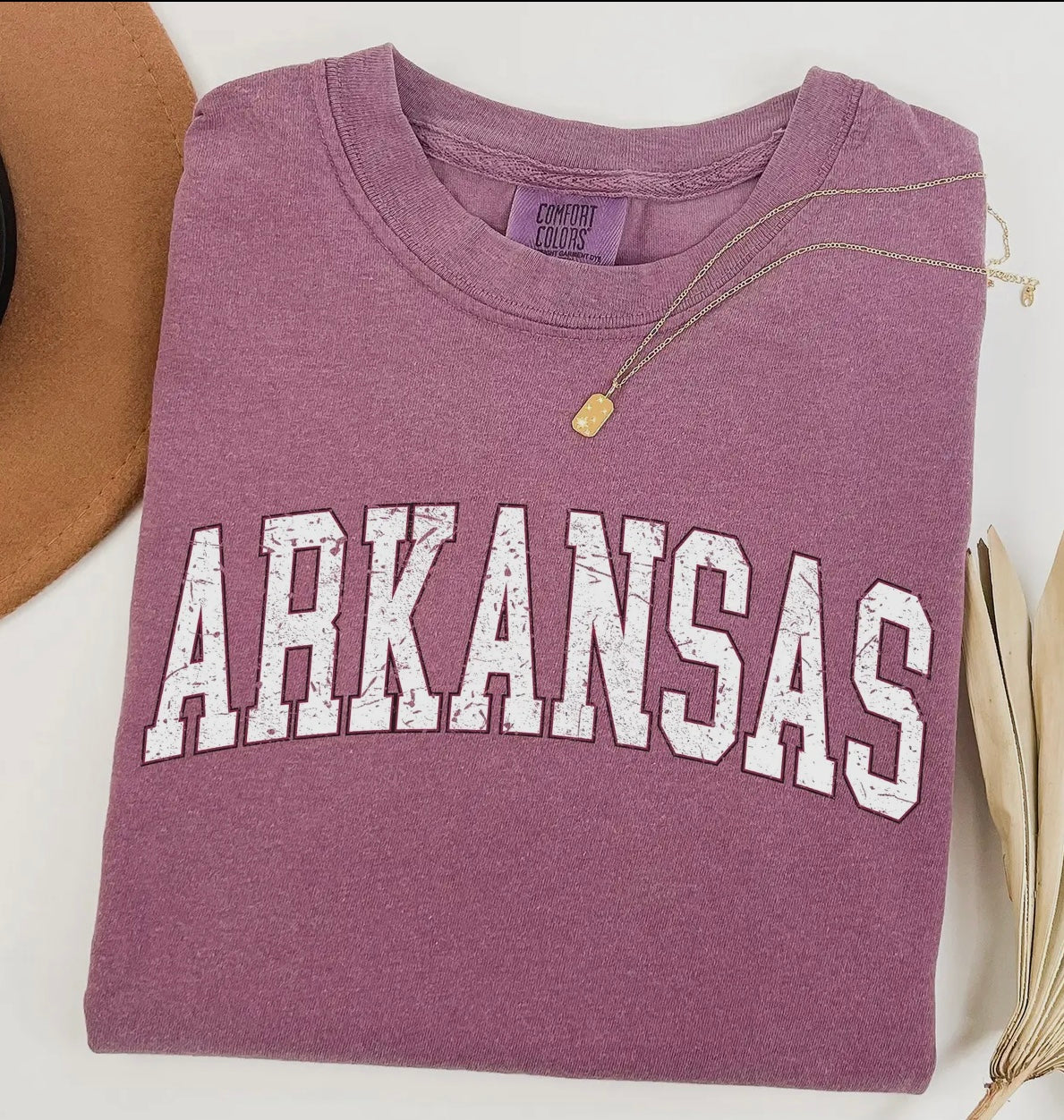Crimson “Arkansas” SS Tee
