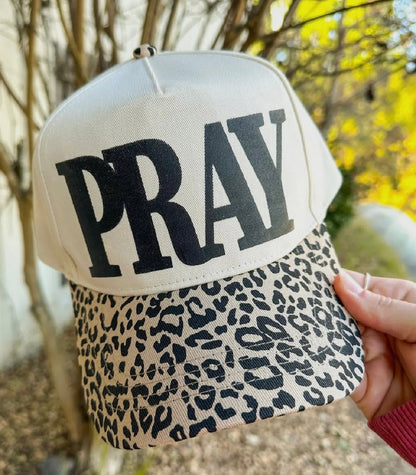 PRAY Leopard Canvas Trucker Hat