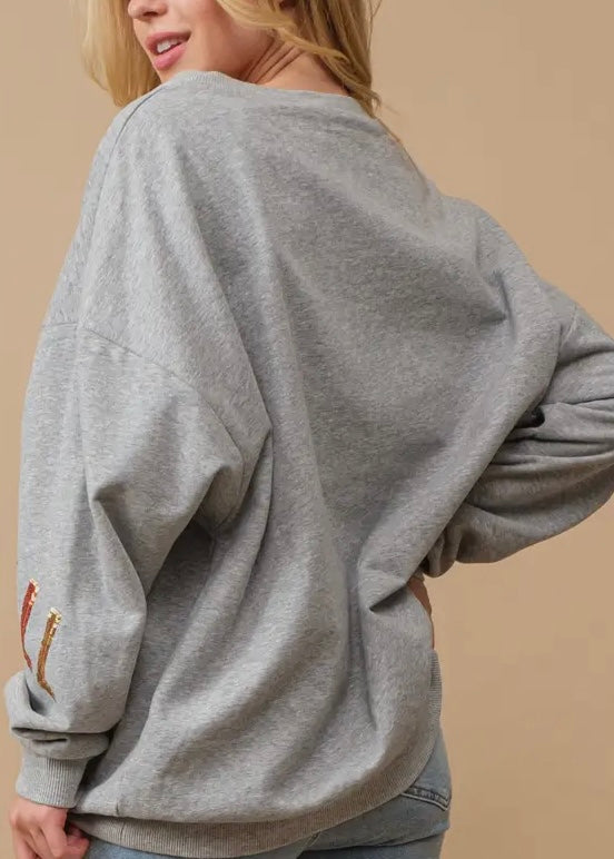 Sequin Embellished “Ya’ll” Sweatshirt