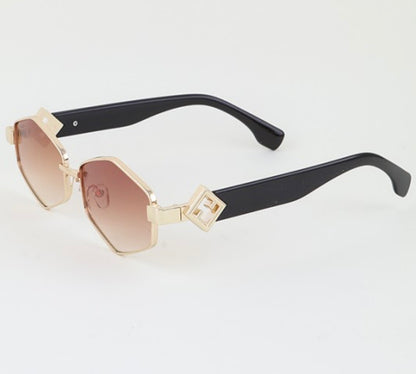 Modern Maze Diamond Cut Sunglasses