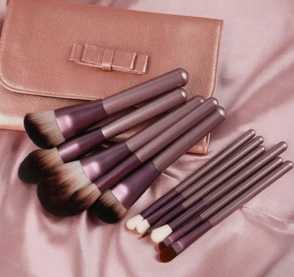 Synthetic Hair 12 Pc. Make Up Brush Set With Case