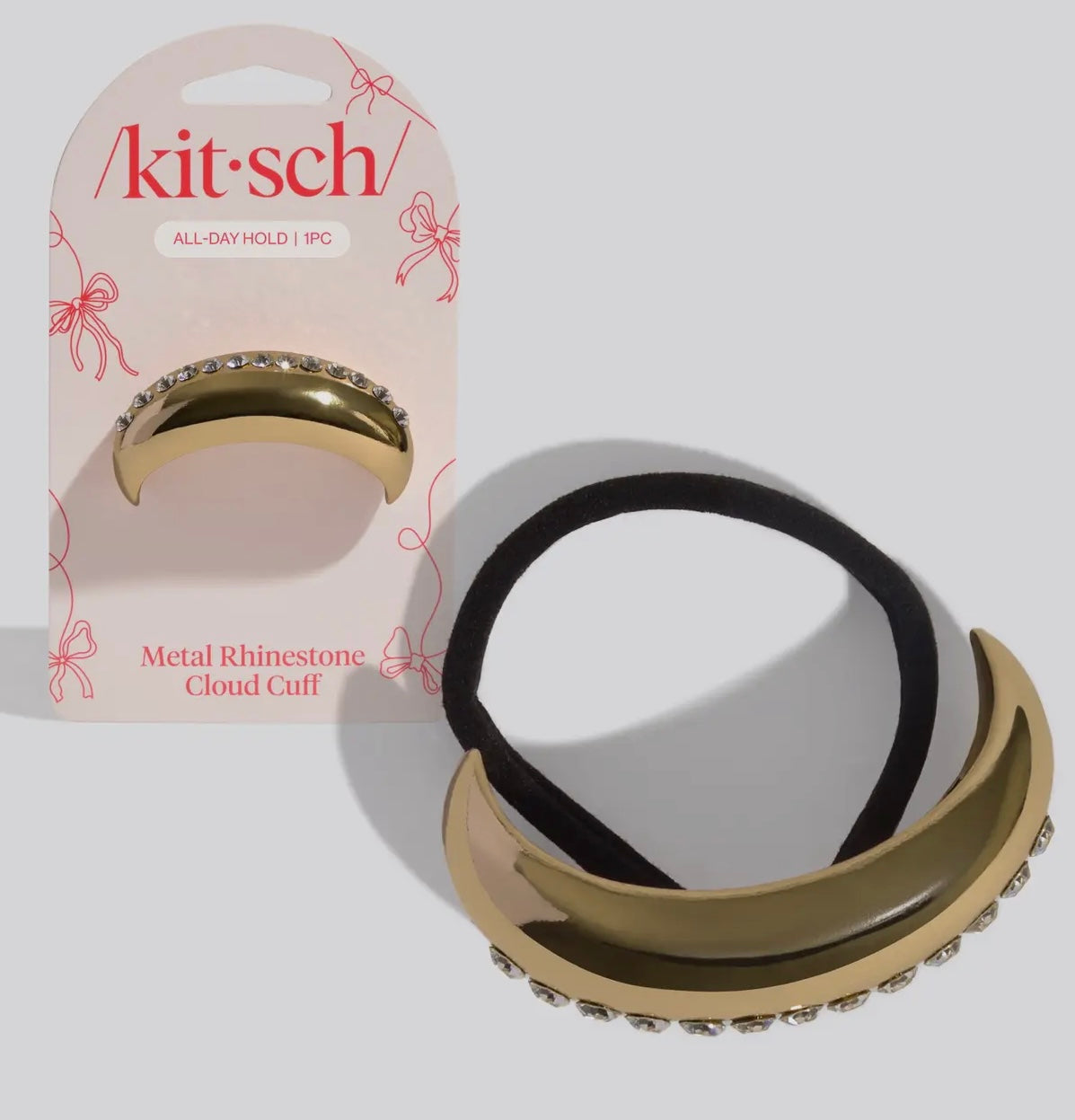 Holiday Metal Rhinestone Cloud Cuff