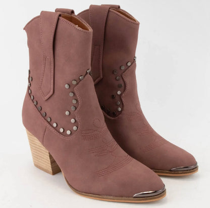 Pandora Studded Ankle Booties