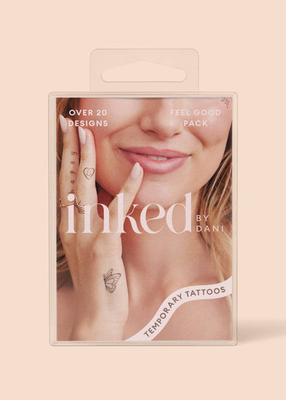 Feel Good Temporary Tattoo Pack – Positive Temporary Tattoos