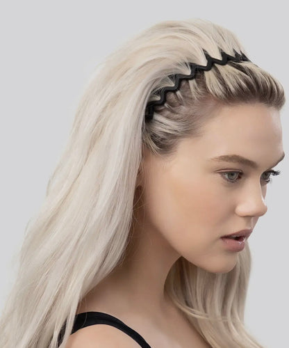 2 pc. Zigzag Headbands-Tortoise/Black