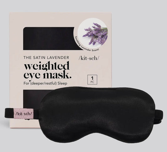 Lavender Weighted Satin Eye Mask