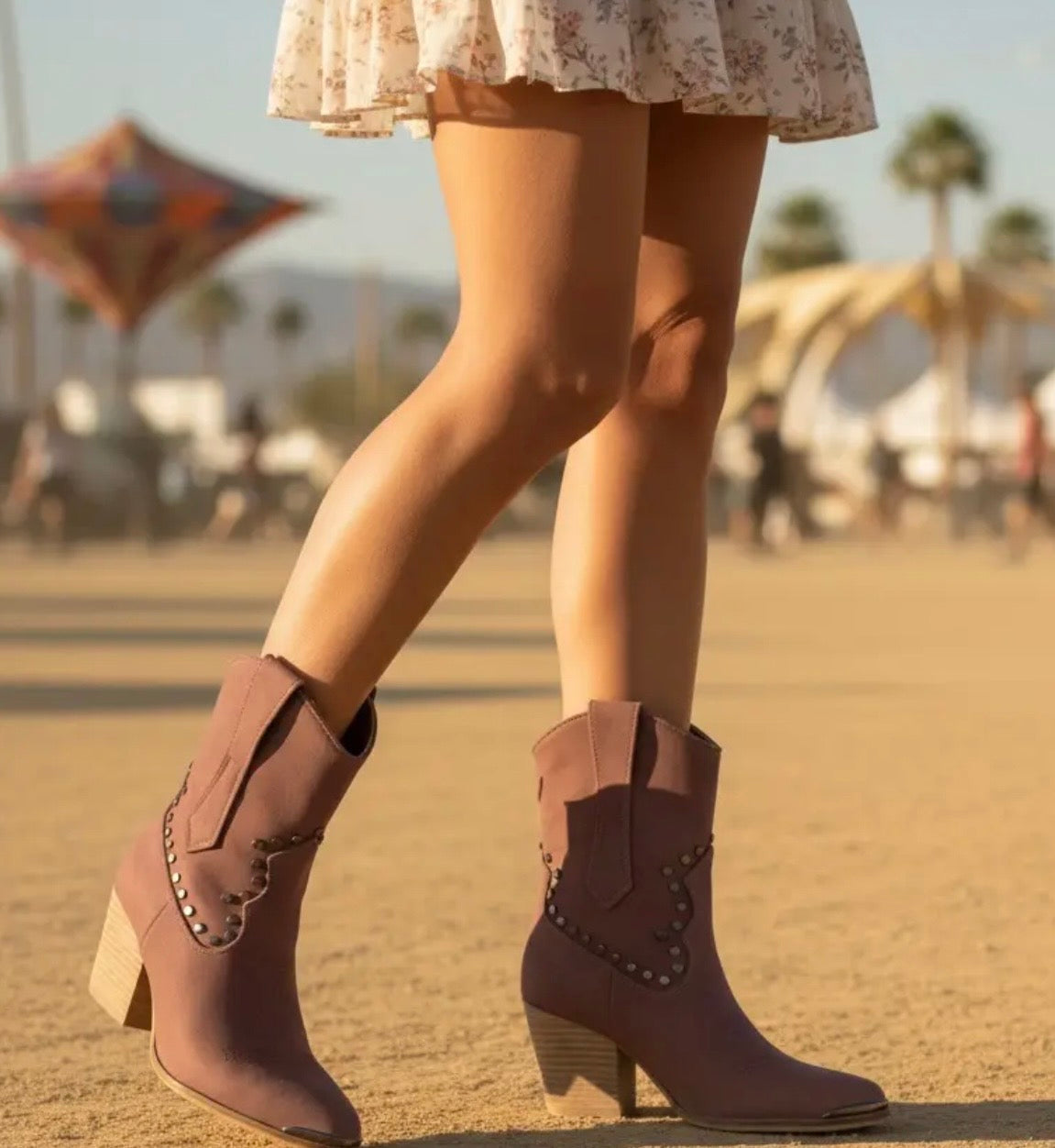 Pandora Studded Ankle Booties
