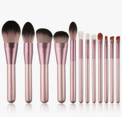 Synthetic Hair 12 Pc. Make Up Brush Set With Case