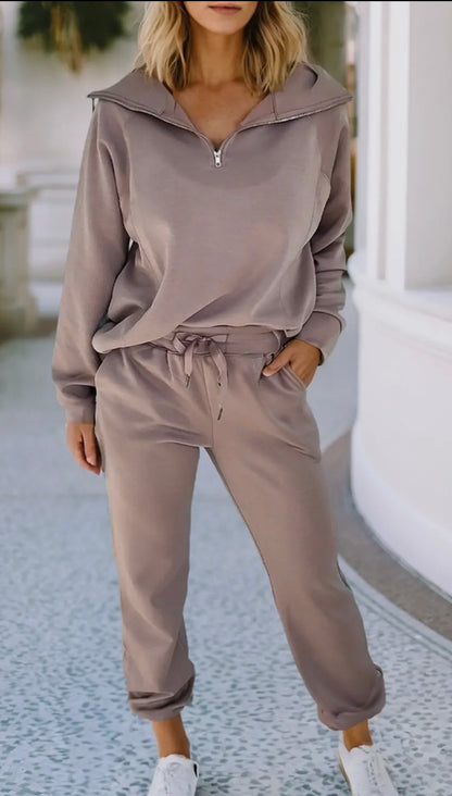 Mocha Drawstring Jogger Pants