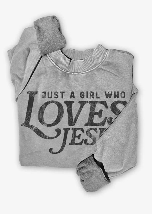 Just a Girl Graphic Sweatshirt
