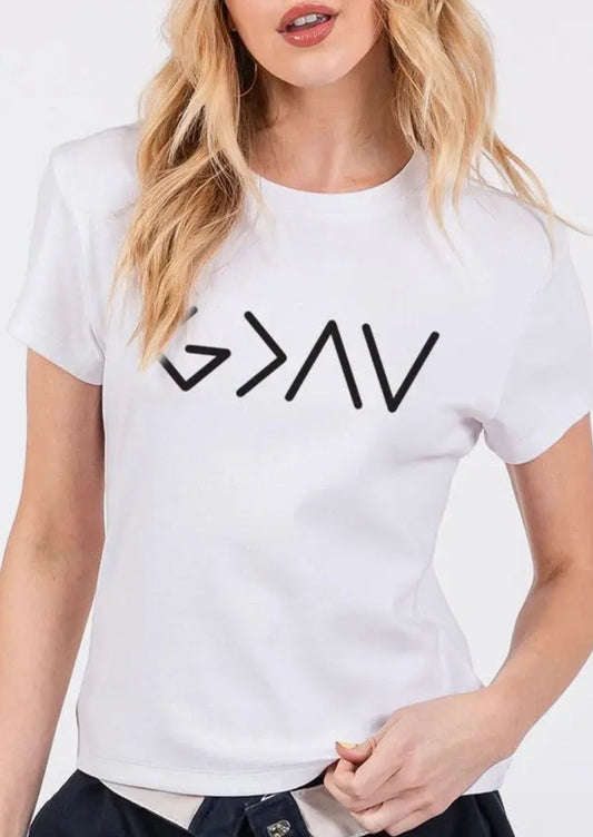 God Is Greater Than Baby Tee