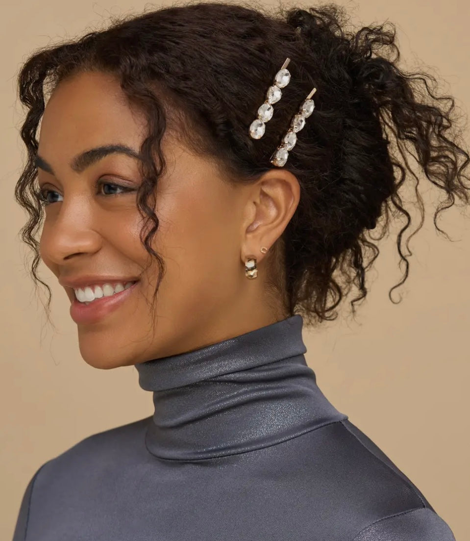 Holiday Gemstone Bobby Pins