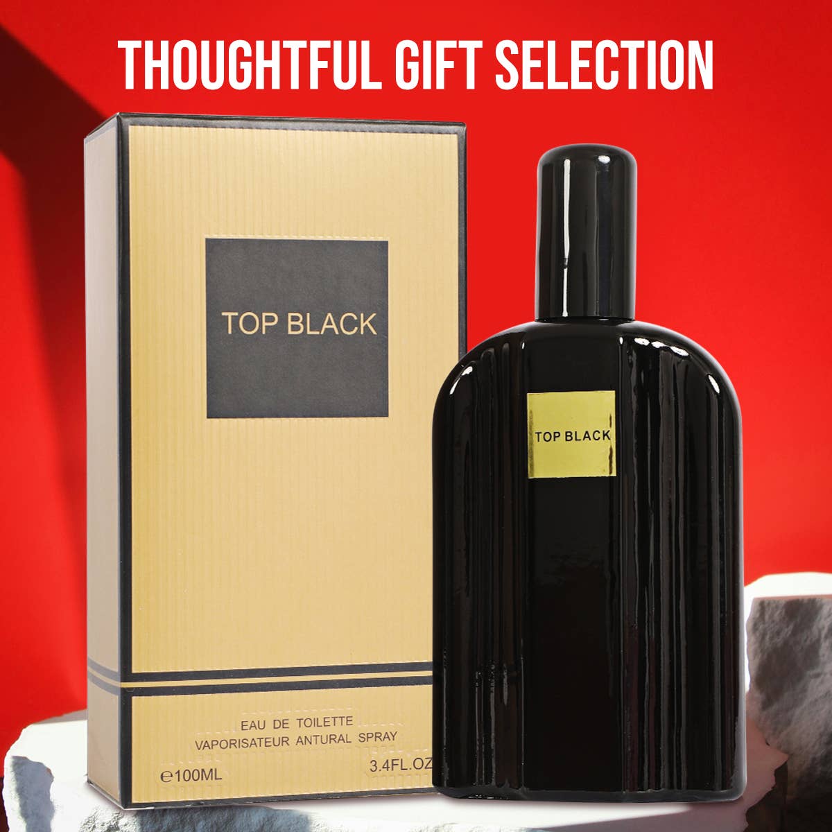 Top Black Spray Cologne Eau de Toilette for Men
