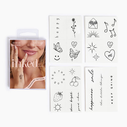 Feel Good Temporary Tattoo Pack – Positive Temporary Tattoos