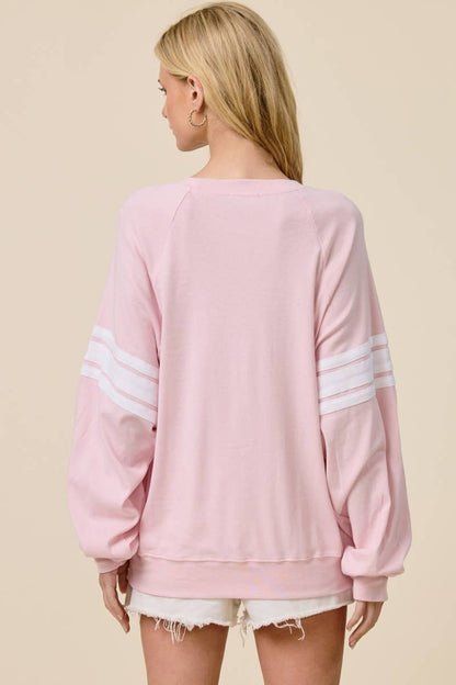 PUFF' Saved By Grace Graphic Oversized Lightweight Sweatshir: BLACK / L
