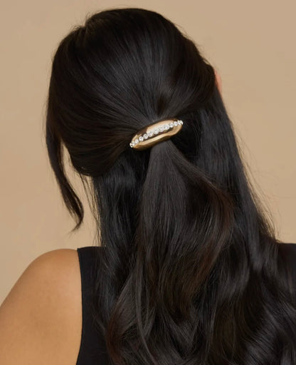 Holiday Metal Rhinestone Cloud Cuff