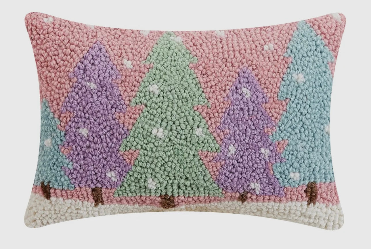 “Snowy Bright Forest” Hook Pillow