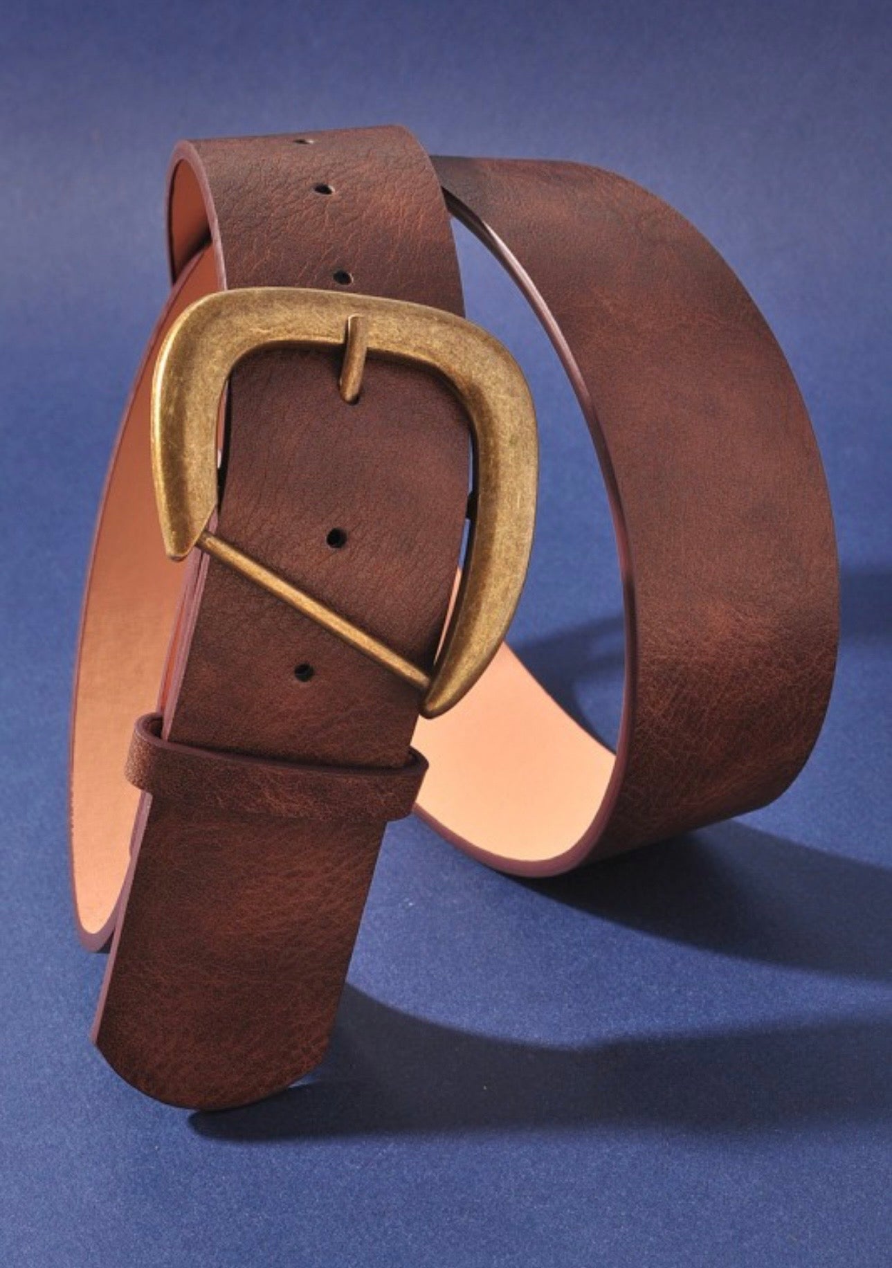 Rounded D Buckle Belt-Three Colors