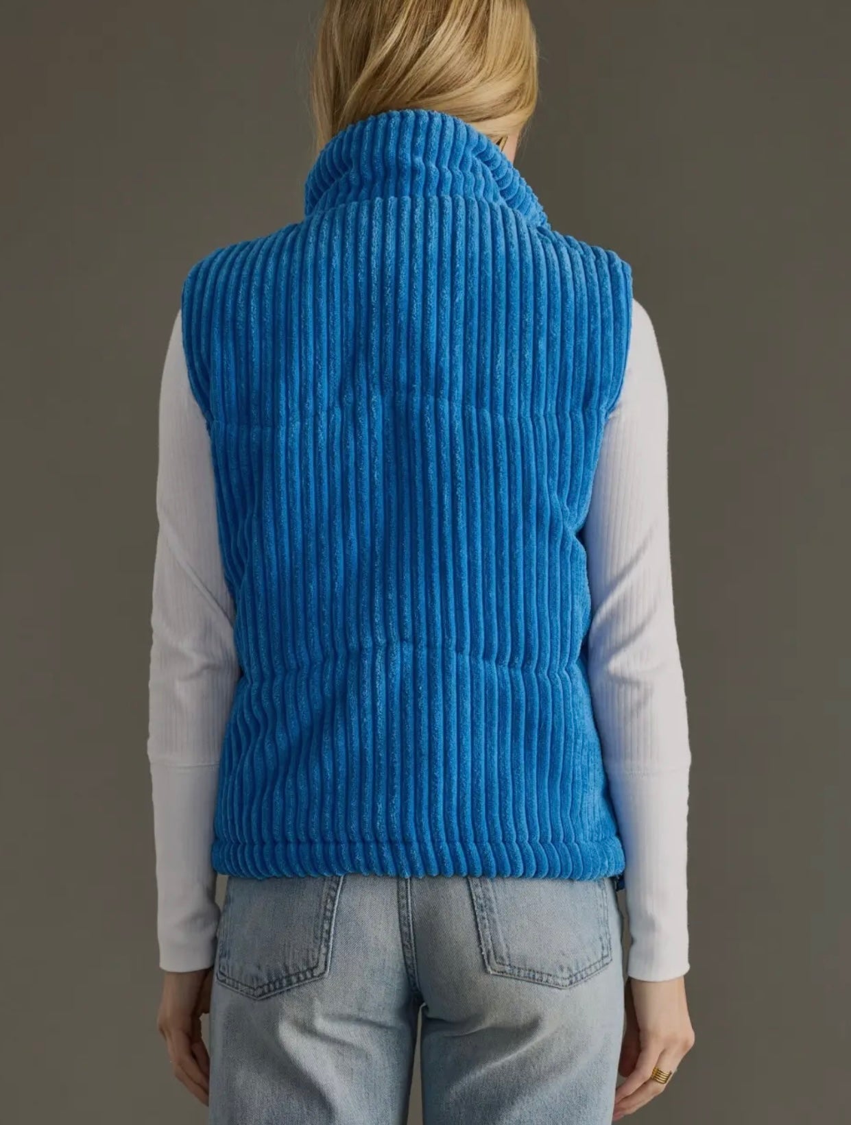 Blue Corduroy Vest