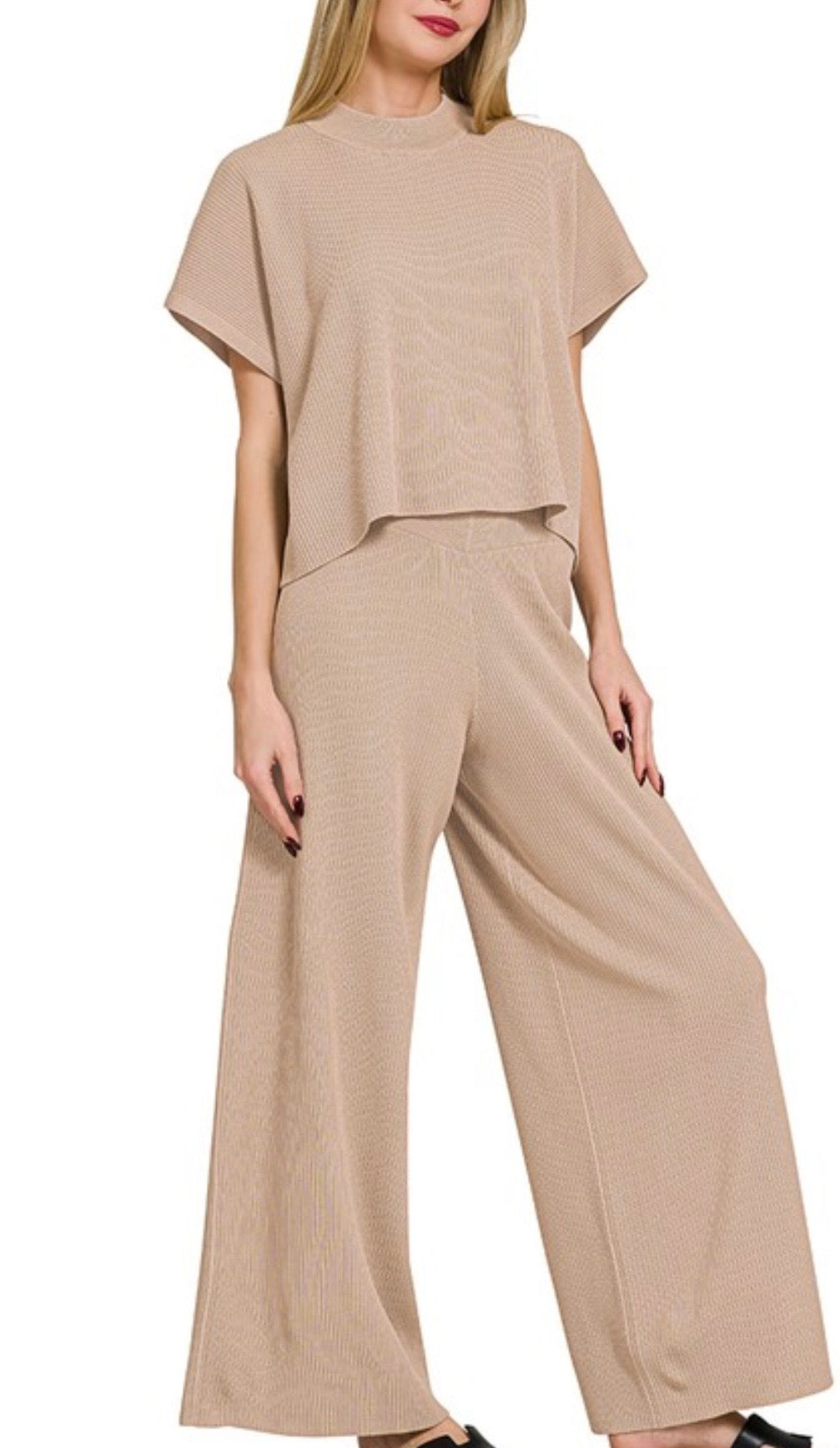 Lt. Mocha Viscose SS Top