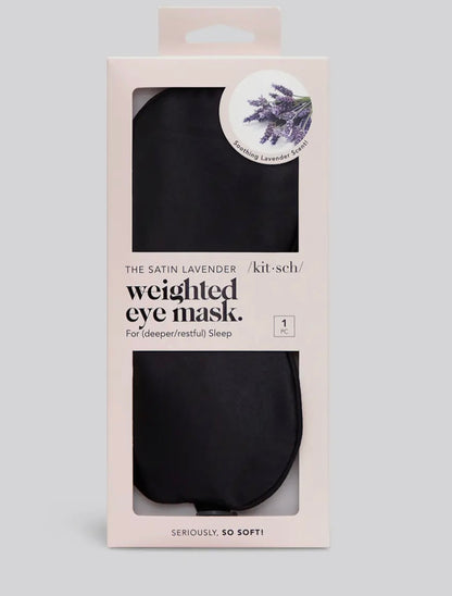 Lavender Weighted Satin Eye Mask