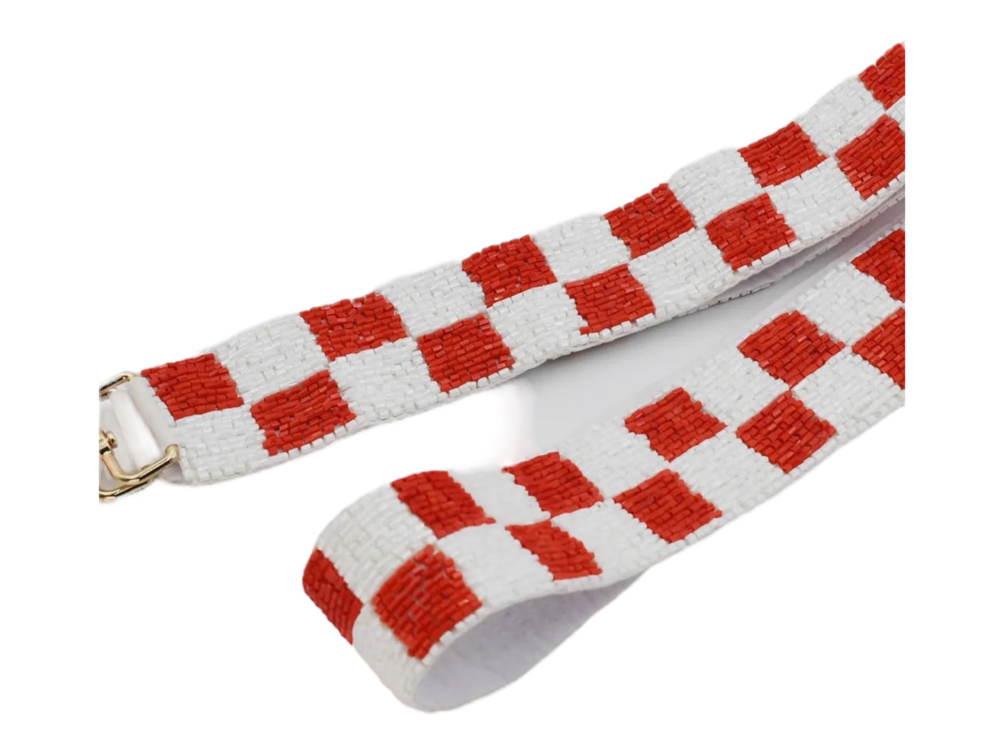 Checkered Red/White Strap