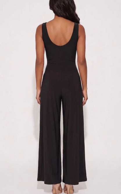 Black Tank Wide Leg Jumpsuit