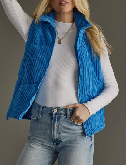 Blue Corduroy Vest