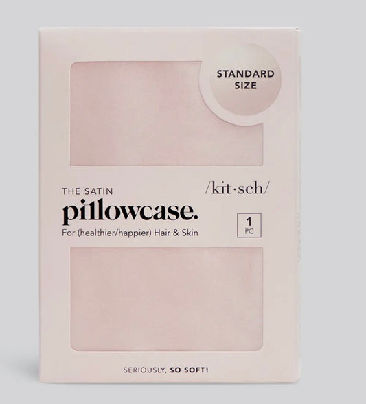 Blush Satin Pillow Case-Standard