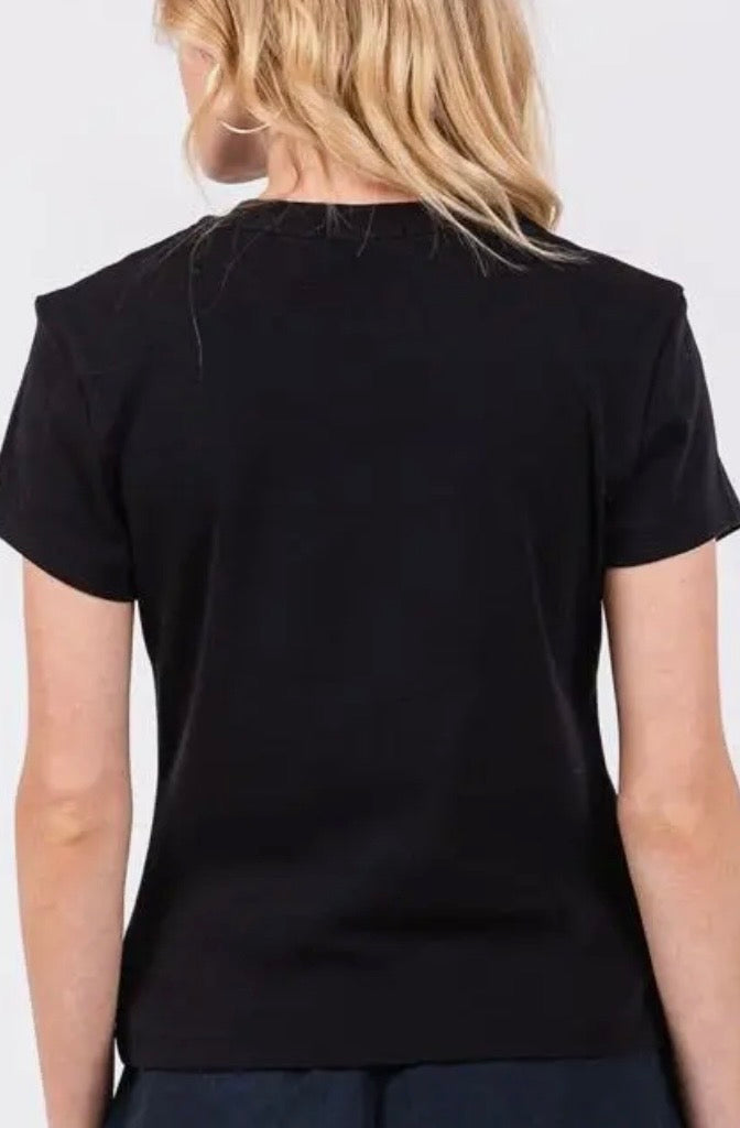 God Is Greater Than Baby Tee-Black