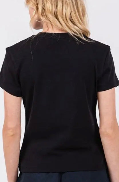 God Is Greater Than Baby Tee-Black