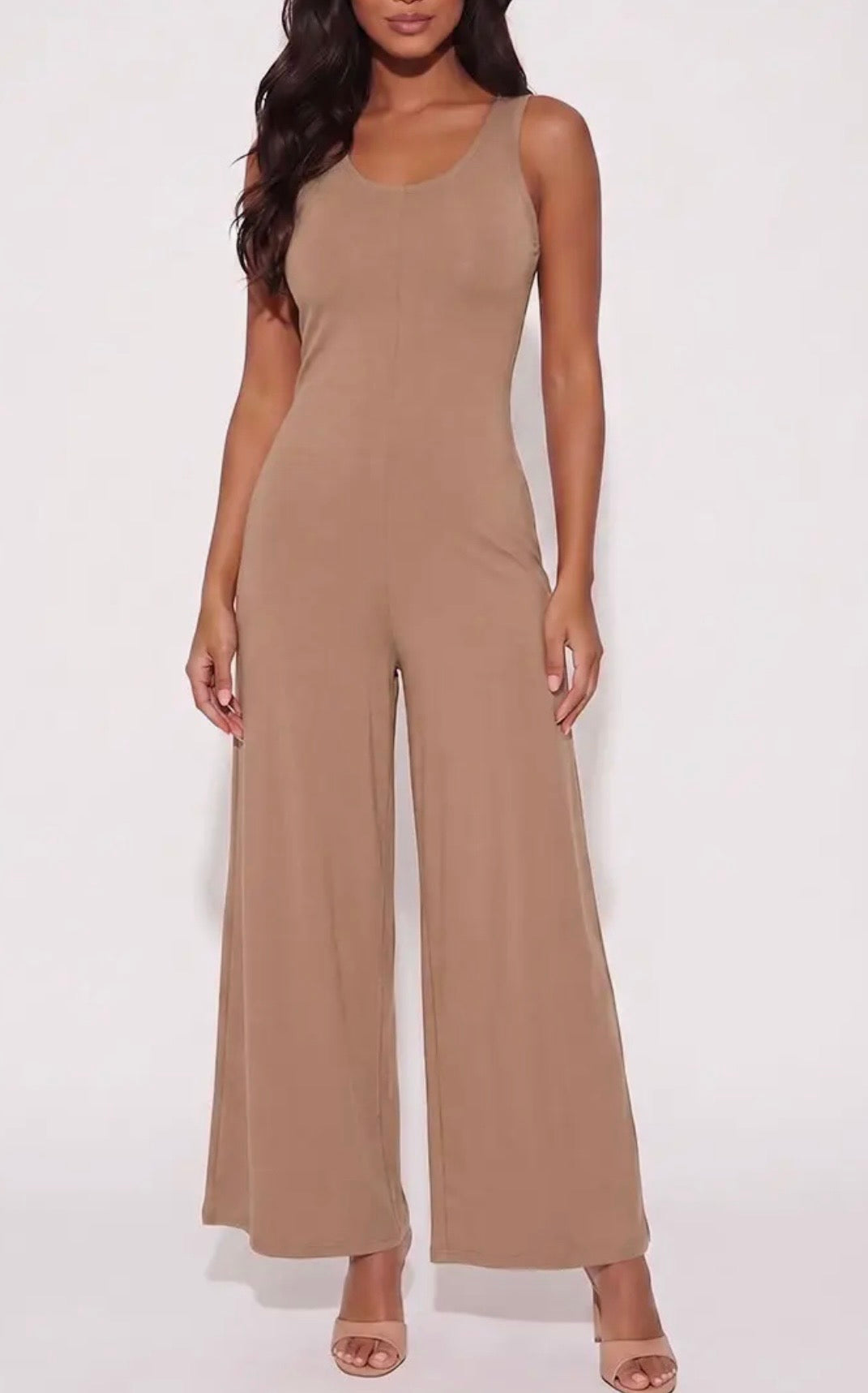 Black Tank Wide Leg Jumpsuit