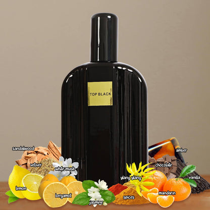 Top Black Spray Cologne Eau de Toilette for Men