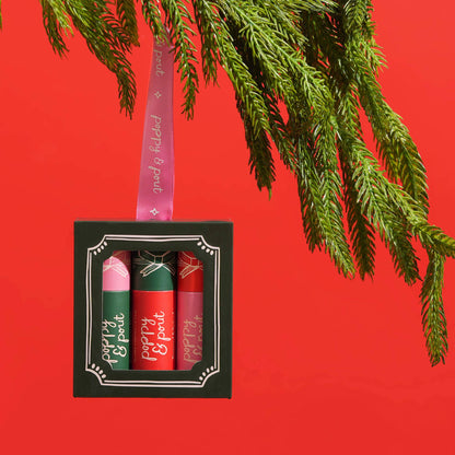 Limited Edition, Lip Balm Trio, Holiday, Ornament