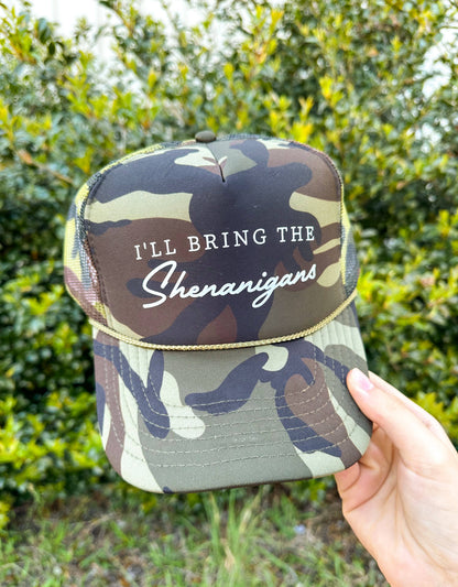 Shenanigans Full Camo Trucker Hat