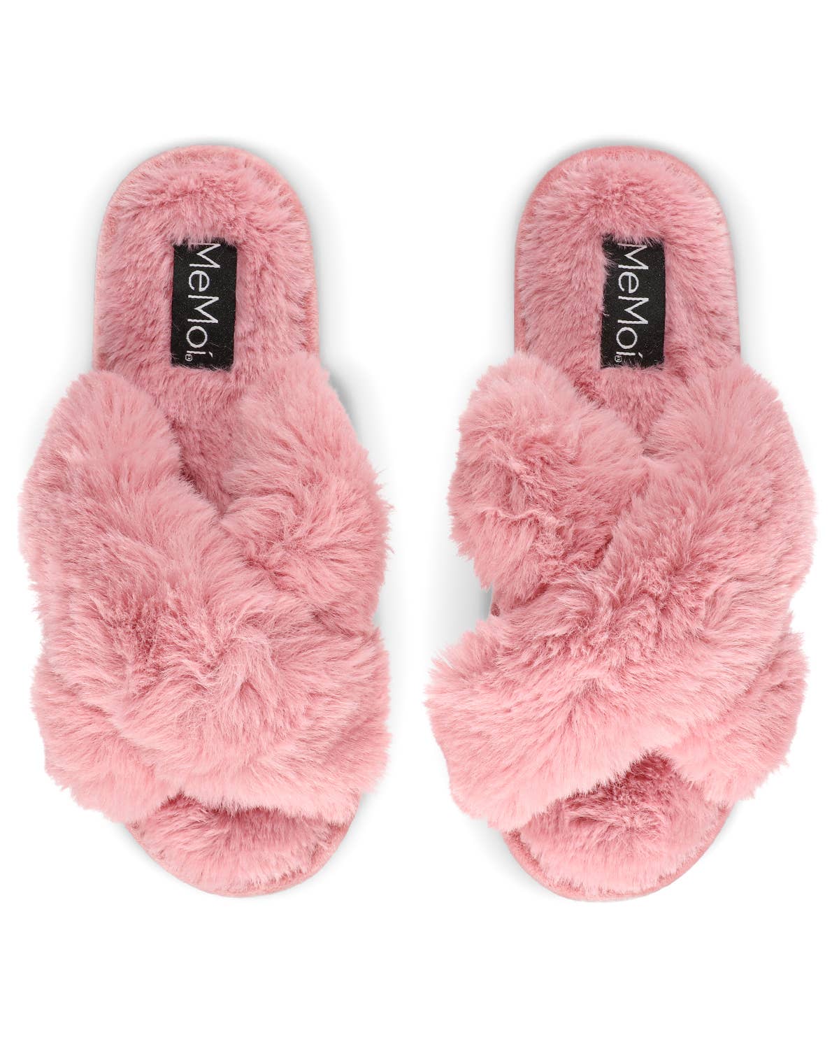 Beverly Faux Fur Open Toe Plush Slipper: Taupe / M 7-8